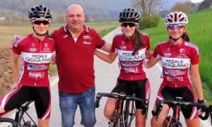 Francesca Barale prma s sinistra con Barale Riccardo zio e D.S. con Sofia nicolini e Georgian Turlea