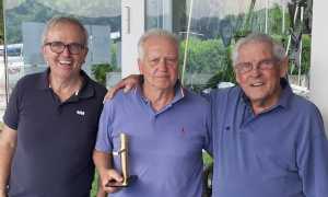 Il vincitore del Rubinetto doro Marco Bettetini tra Stefano De Bernardi e Max Huber