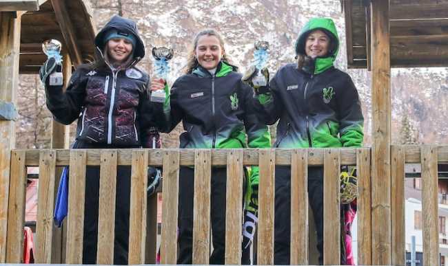 podio Allieve superG