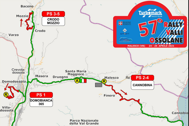 rally valli 57 2021 percorso
