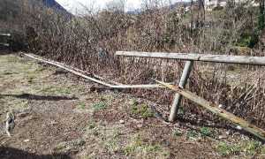 staccionata rotta intra co palasport