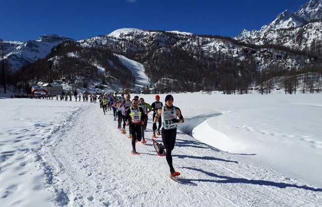 traccia bianca Il gruppo poco dopo la partenza 2018