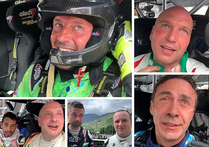 Videointerviste ai piloti al termine della Cannobina, ps 2 del 55° Rally delle Valli Ossolane