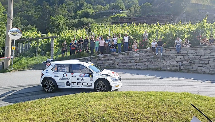 Bondioni vince la ps Domobianca365 e guida il  59° Rally Valli Ossolane