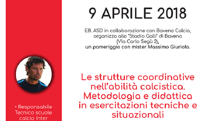 Il responsabile delle Scuole calcio Inter a Baveno lunedì 9 aprile