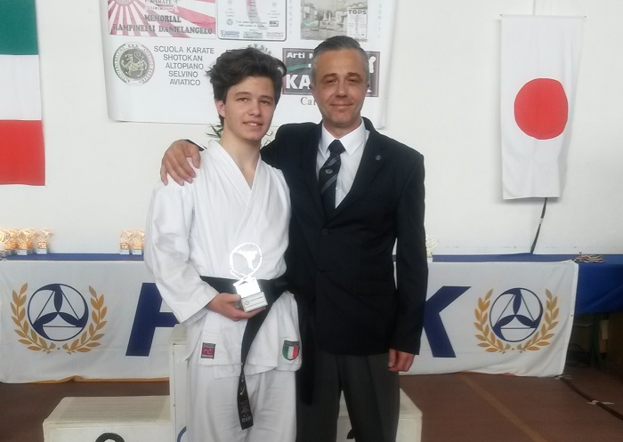 Sblendorio e Cambedda, della Nenryu Verbania, sul podio alla Coppa Città di Gambara