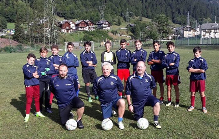 I Giovanissimi della Varzese a Ponte di Formazza per preparare la nuova stagione